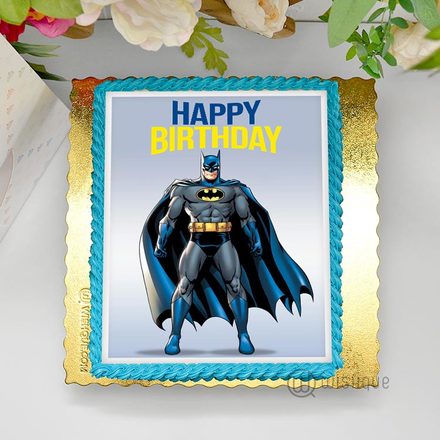 Batman Edible Print Cake 1.5Kg