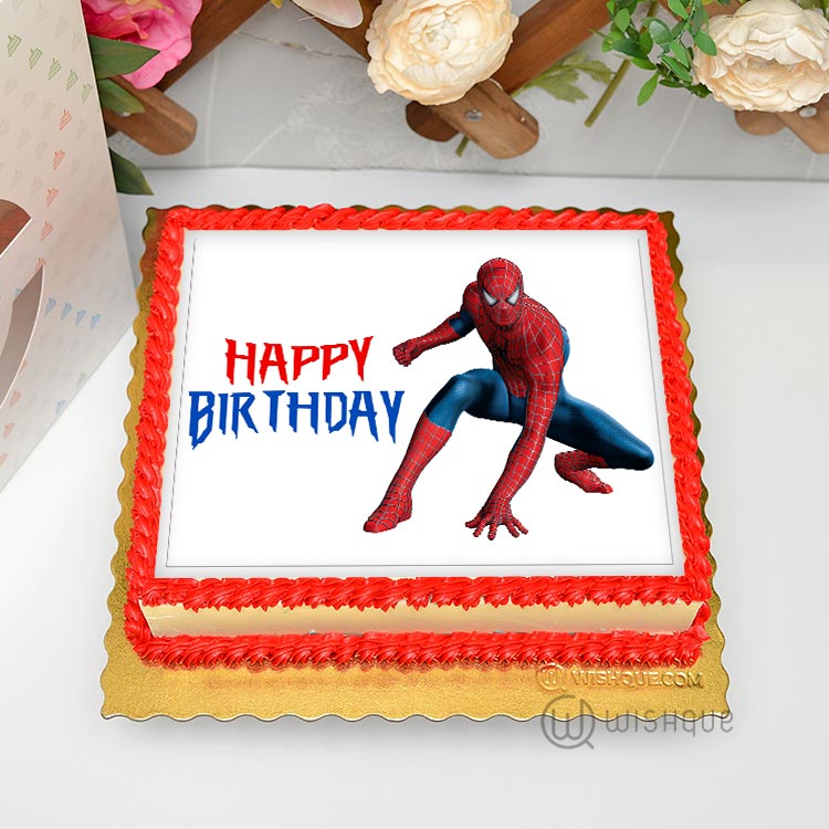 Mask Of Spiderman Cake 1 Kg Vanilla