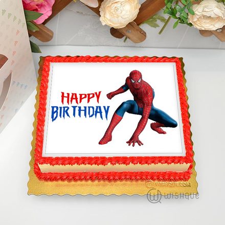 Spiderman Edible Print Cake 1.5Kg