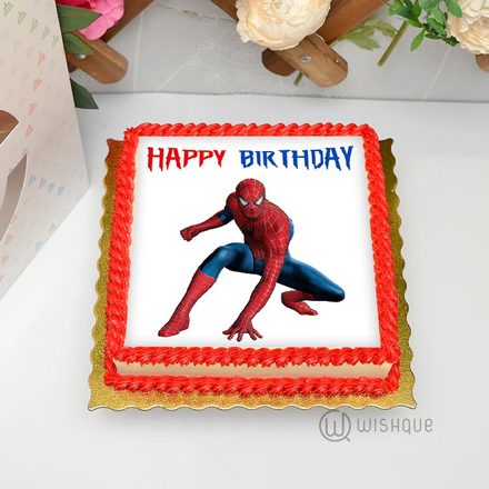 Spiderman Edible Print Cake 1Kg