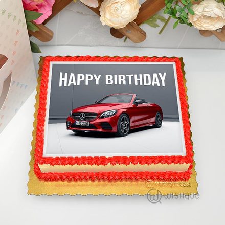 Mercedes-Benz Edible Print Cake 1.5Kg