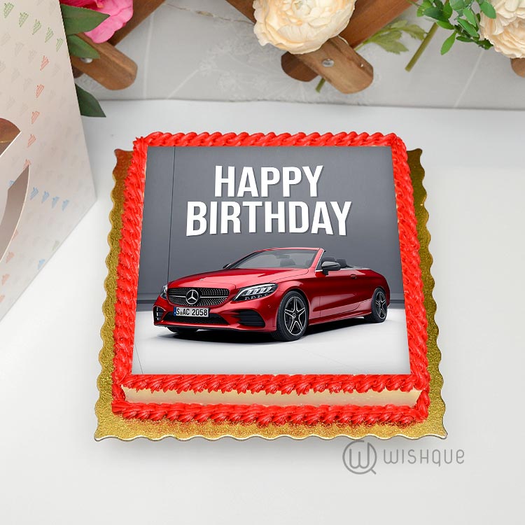Mercedes Car Cake & 3D Figure - Mel's Amazing Cakes