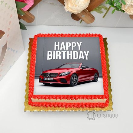 Mercedes-Benz Edible Print Cake 1Kg