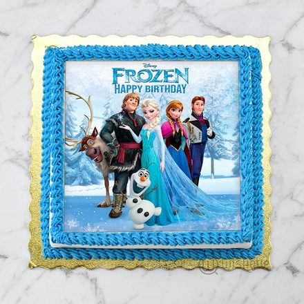 Frozen All Cast Edible Print Cake 1Kg