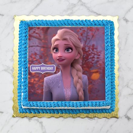 Elsa of Arendelle Frozen Edible Print Cake 1Kg
