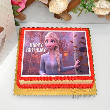 Elsa of Arendelle Frozen Edible Print Cake 1.5Kg