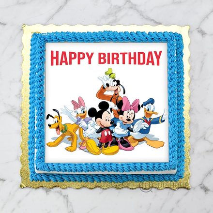 Mickey Mouse And Friends  Edible Print Cake 1kg