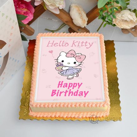 Hello Kitty Edible Print Cake 1.5Kg