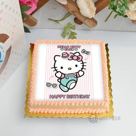 Hello Kitty Edible Print Cake 1Kg