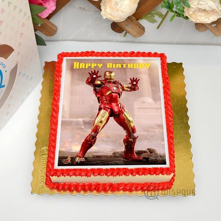 Ironman Edible Print Cake 1.5Kg