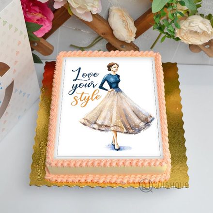 Love Your Style Edible Print Cake 1.5Kg