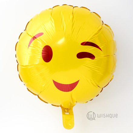 Winking Face Foil Balloon