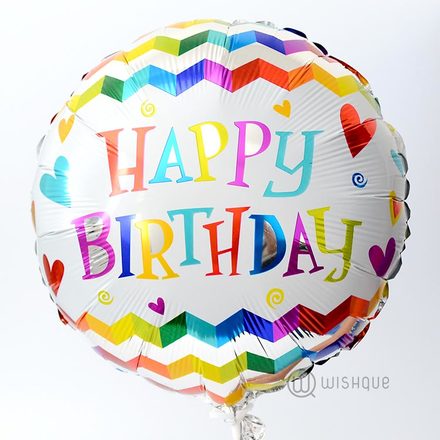 Happy Birthday Party Streamers Decor Foil Balloon