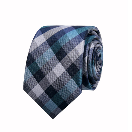 Geoffrey Beene Men's Business Blue Small Check Tie