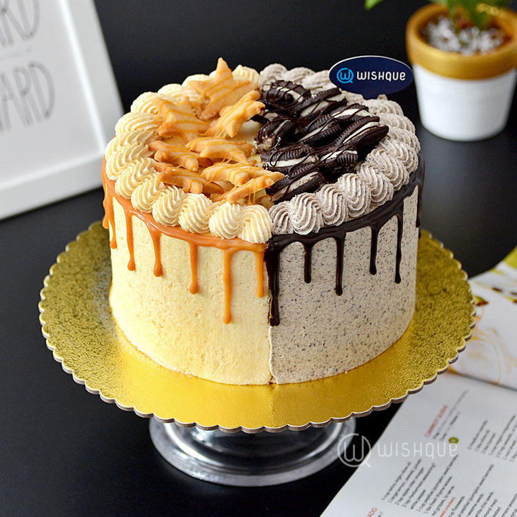 Butterscotch Reo Half Half Crunchy Cake Wishque Sri Lanka S Premium Online Shop Send Gifts To Sri Lanka
