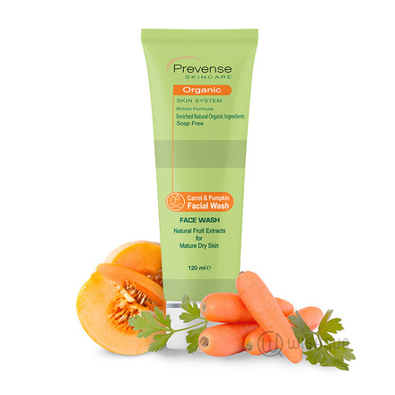 Prevense Carrot & Pumpkin Facial Wash For Mature Dry Skin 120ml