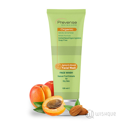 Prevense Apricot & Almond Facial Wash For Dry Skin 120ml