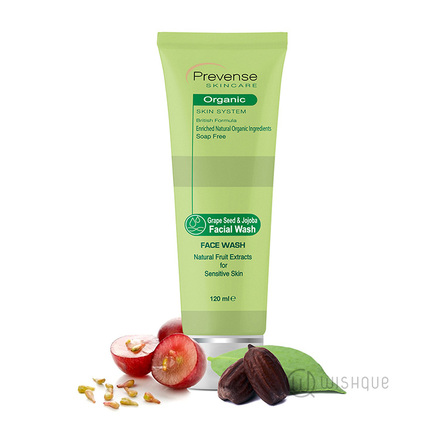 Prevense Grape Seed & Jojoba Facial Wash For Sensitive Skin 120ml