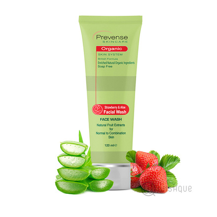 Prevense Strawberry & Aloe Facial Wash For Normal To Combination Skin 120ml