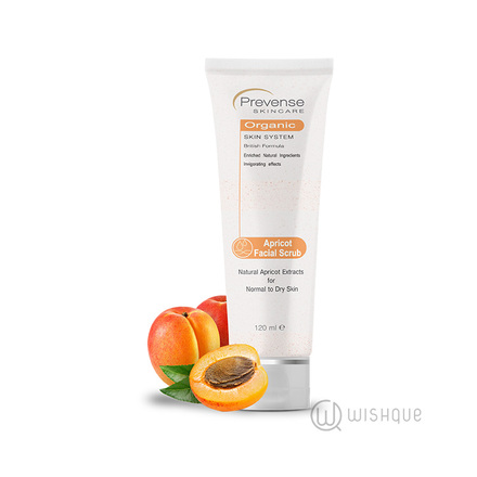 Prevense Apricot Facial Scrub For Normal To Dry Skin 120ml