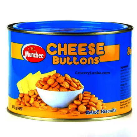Munchee Biscuit Cheese Button 215g