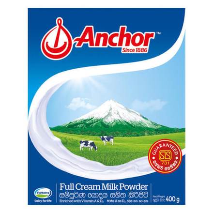 Anchor Full Cream Milk Powder 400g
