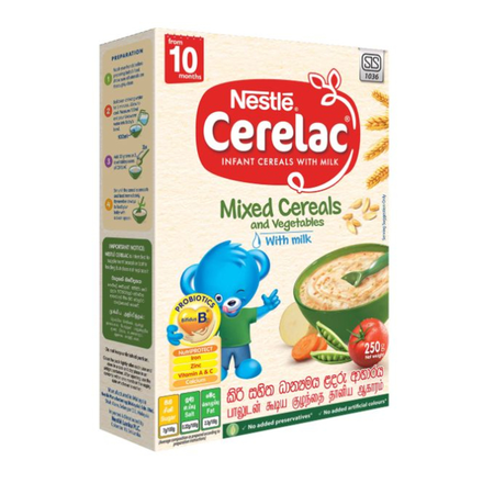 Nestle CERELAC Infant Cereal Mixed Cereals & Vegetables with milk, 250g