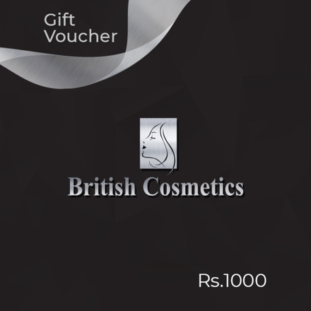 British Cosmetics Gift Voucher LKR 1000