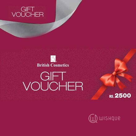 British Cosmetics Gift Voucher LKR 2500