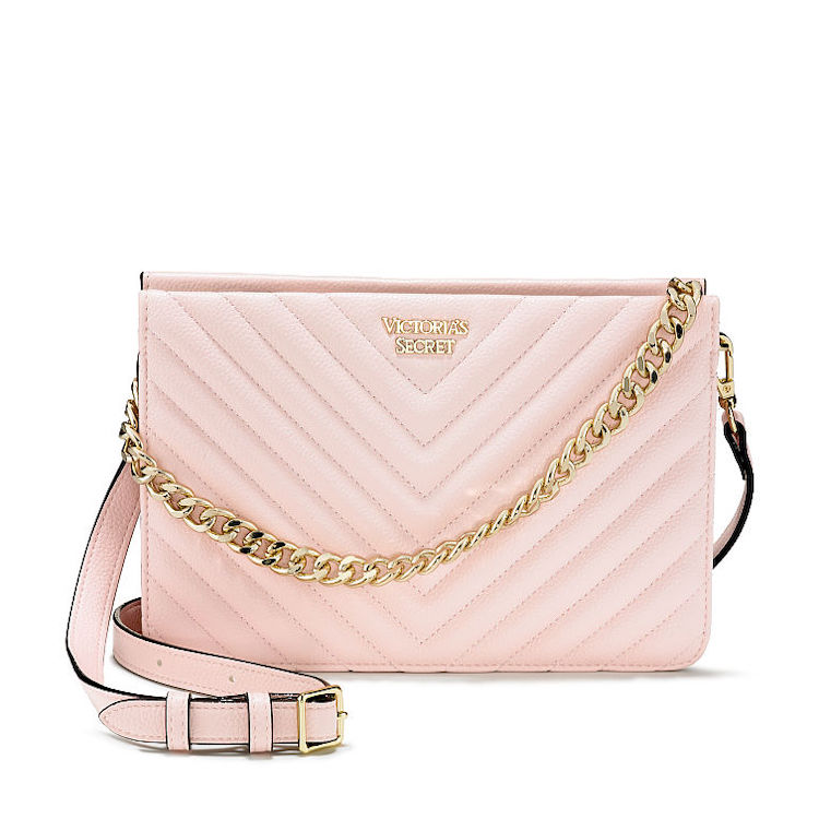 Victoria's Secret Multicolor Chevron Crossbody Bag - Wishque