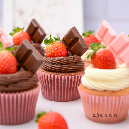 Chocoberry & Pinkberry Assorted Cupcake box of 12