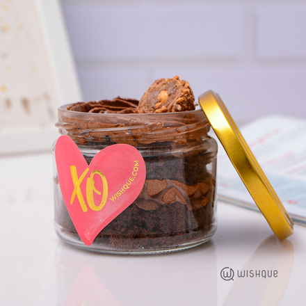 Ferrero Crunch Chocolate Cake Jar