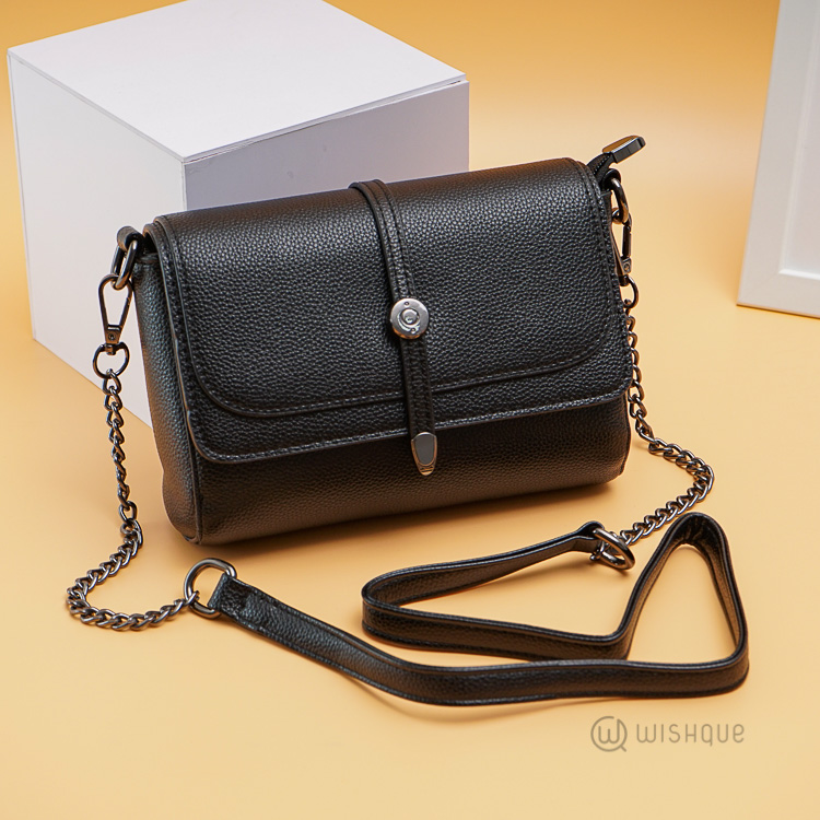 Front Clutch Black Crossbody Bag - Wishque | Sri Lanka's Premium Online ...