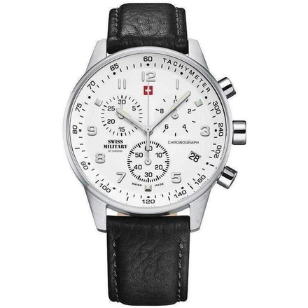 Swiss Military Men's Leather Watch - SM3401206