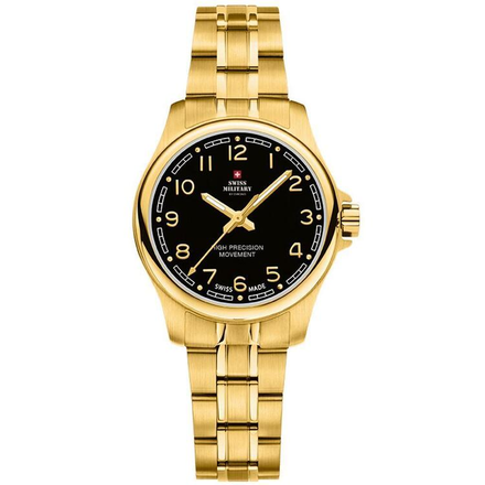 Swiss Military Gold Stainless Steel Women's Watch - SM3020122