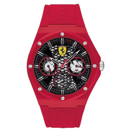 Scuderia Ferrari Aspire Red Silicone Men's Multi-function Watch 830786