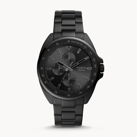 Fossil Autocross Multifunction Black Stainless Steel Men's Watch BQ2551