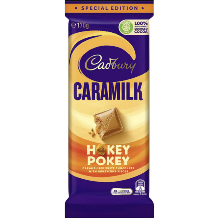 Cadbury Caramilk Hokey Pokey Chocolate Bar 170g