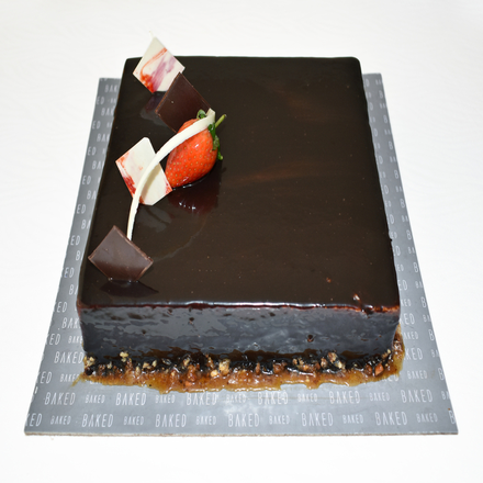 Chocolate Butterscotch Nougat Cake