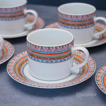 Tat 12 Pcs Dankotuwa Porcelain Tea Set