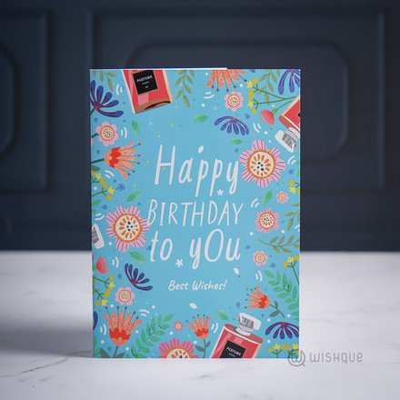 Blossom Village Happy Birthday Greeting Card