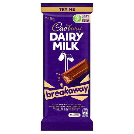 Cadbury Dairy Milk Breakaway 180g