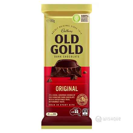 Cadbury Old Gold Dark Chocolate Cocoa 180g