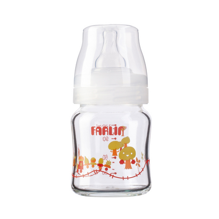 Farlin Wide Neck Glass Feeding Bottle 120 ml