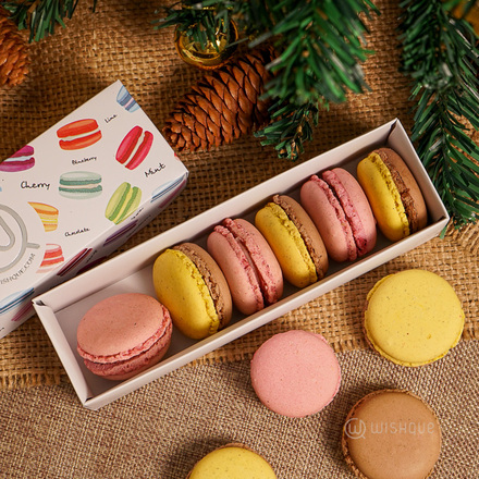 French Macarons Hazelnut Chocolate Collection Box of 6