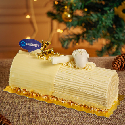 White Chocolate Reindeer Log