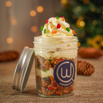 Traditional Christmas Cake Jar