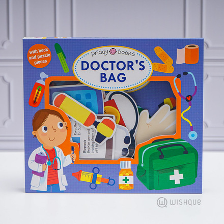 Doctor's Bag Priddy Book With Puzzle Set