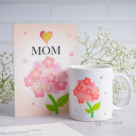 Blessed Mom Printed Mug & Greeting Card
