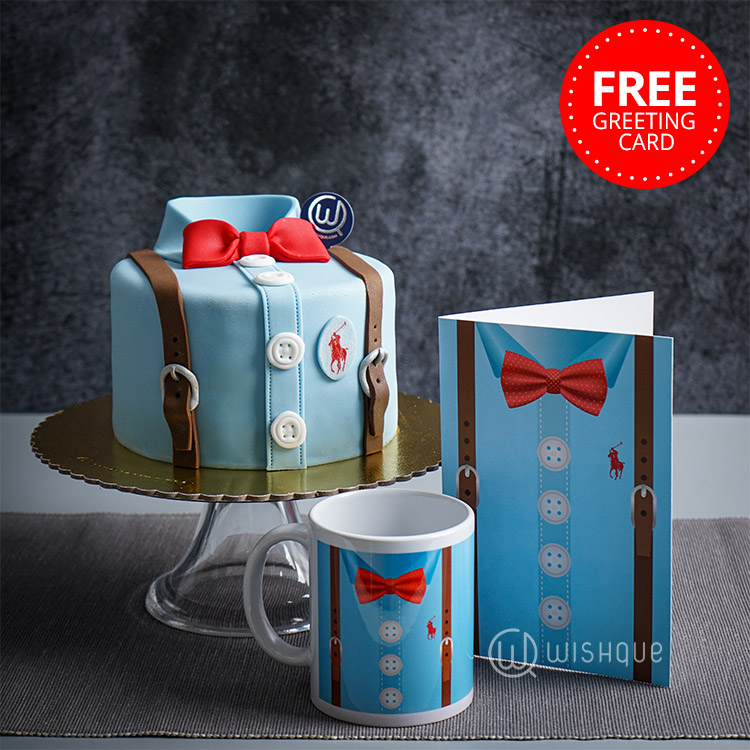 Ralph Lauren Cake & Printed Mug Gift Set